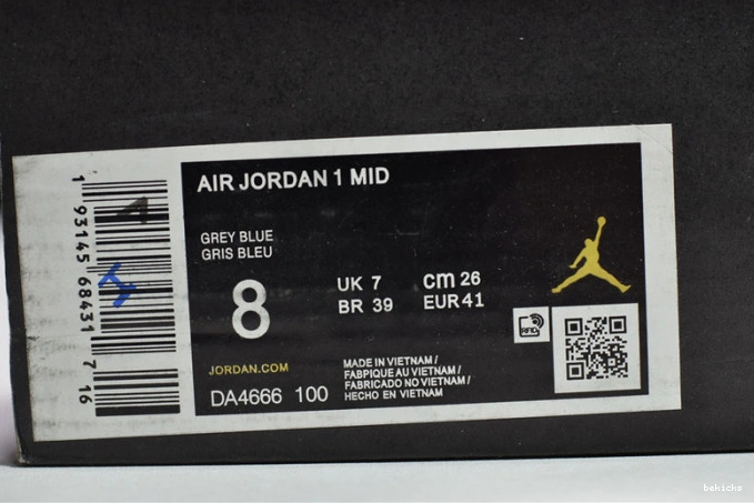 Reps 1 airjordan blue mid mixed textures da4666-100 0503